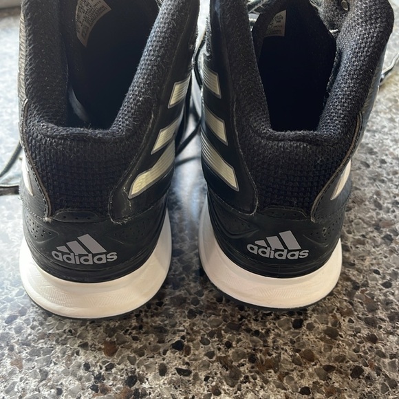 2013 Adidas Mad Basketball Shoes Sz 8.5 Mens Black,‎ gray & White. Worn on court - Picture 4 of 16